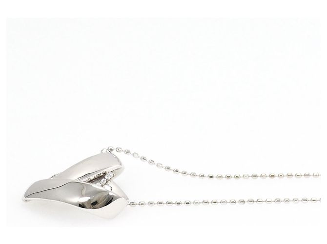 Autre Marque Halskette aus 18K Weißgold mit Diamant Golden - Ansicht 2