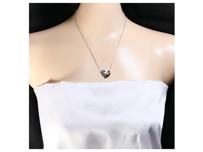 Autre Marque Halskette aus 18K Weißgold mit Diamant Golden - Ansicht 6