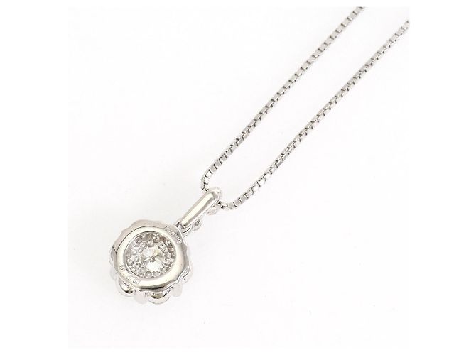 Autre Marque Halskette aus 18K Weißgold und Diamanten Golden - Ansicht 3