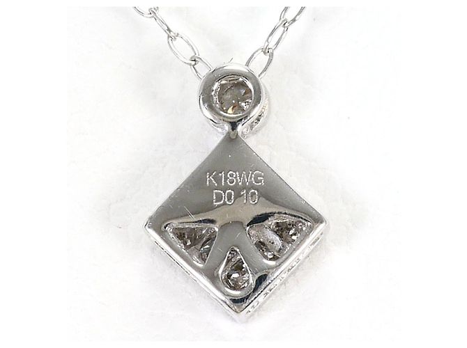 Autre Marque Halskette aus 18K Weißgold und Diamanten Golden - Ansicht 3