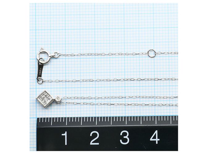 Autre Marque Halskette aus 18K Weißgold und Diamanten Golden - Ansicht 4