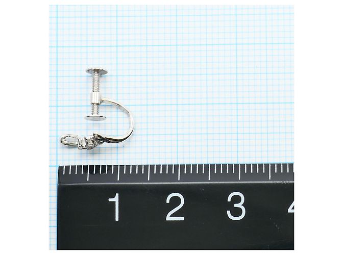 Autre Marque Boucles d'oreilles puces en platine PT900 avec diamants - vue 3