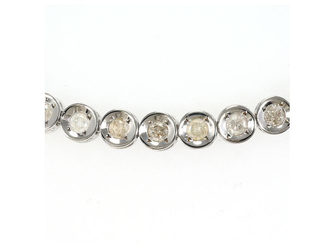 Autre Marque Bracelet charm élégant en or blanc 18K Doré - vue 2