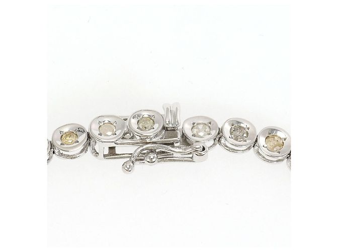 Autre Marque Bracelet charm élégant en or blanc 18K Doré - vue 3