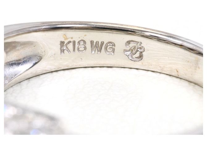 Autre Marque Ehering aus 18K Weißgold mit Diamant Golden - Ansicht 5