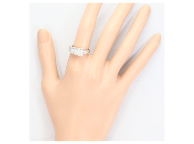 Autre Marque Ehering aus 18K Weißgold mit Diamant Golden - Ansicht 7