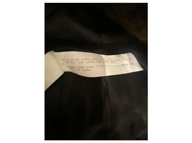 Abrigo Zara de Corte Estructurado Marrón Caqui Castaño - vista 8
