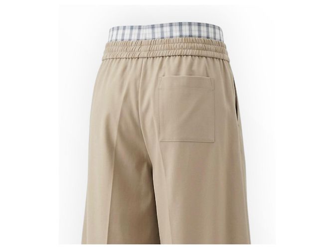 Loewe Beige Cotton Wide-Leg Trousers - view 10