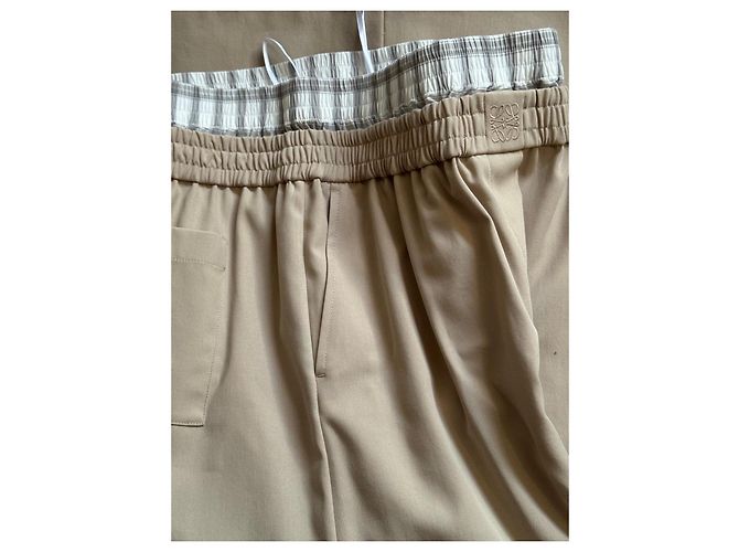 Loewe Beige Cotton Wide-Leg Trousers - view 15