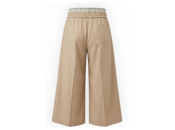 Loewe Beige Cotton Wide-Leg Trousers - view 18
