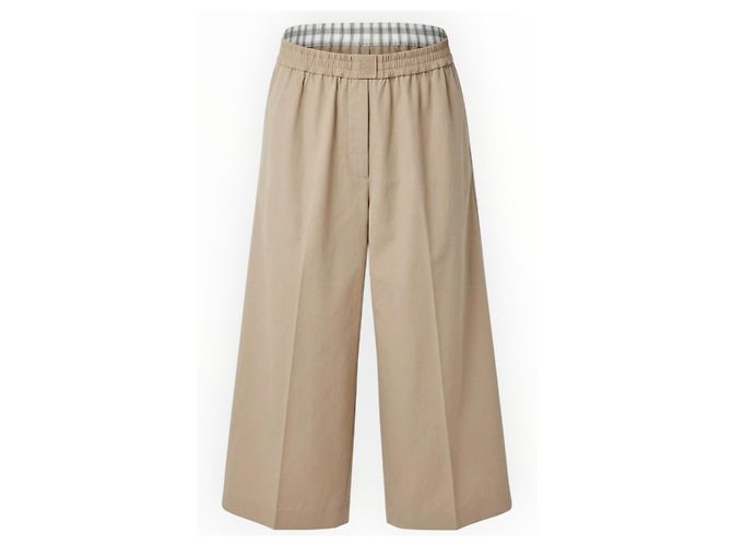 Loewe Beige Cotton Wide-Leg Trousers - view 2