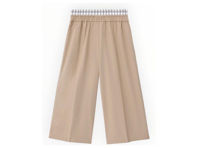 Loewe Beige Cotton Wide-Leg Trousers - view 20