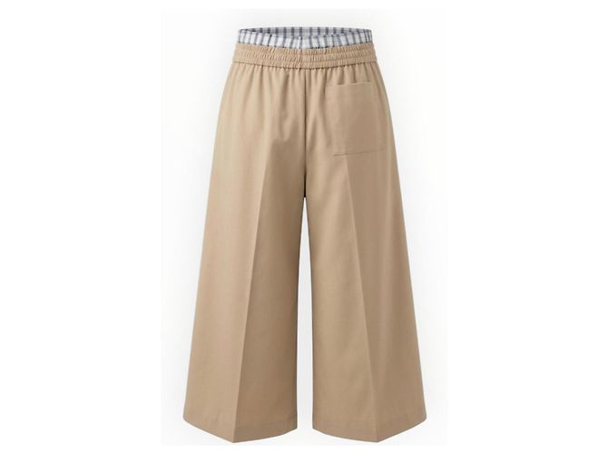 Loewe Beige Cotton Wide-Leg Trousers - view 3