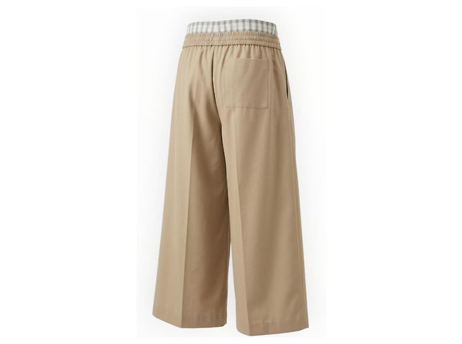 Loewe Beige Cotton Wide-Leg Trousers - view 4