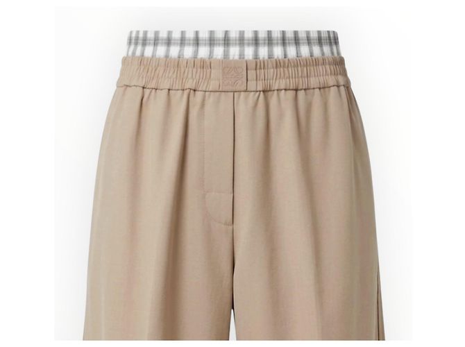 Loewe Beige Cotton Wide-Leg Trousers - view 6
