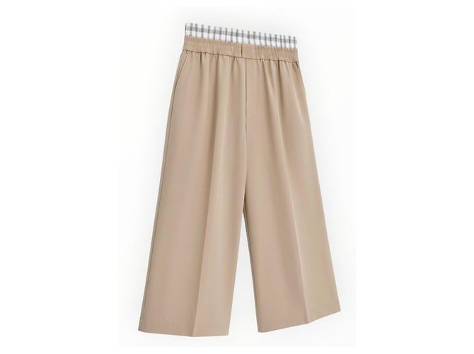 Loewe Beige Cotton Wide-Leg Trousers - view 7