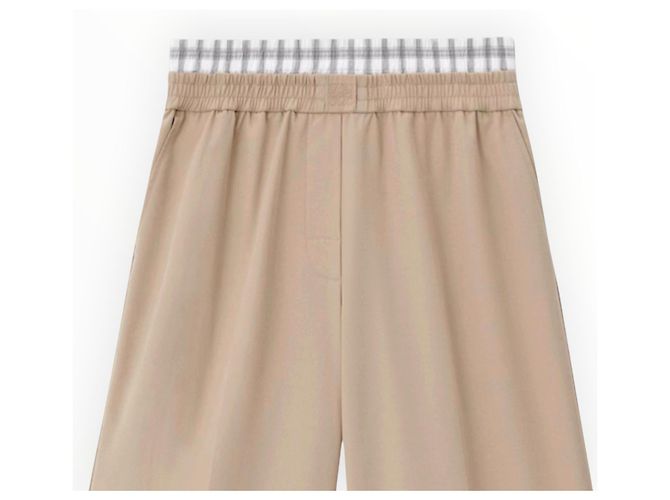 Loewe Beige Cotton Wide-Leg Trousers - view 9