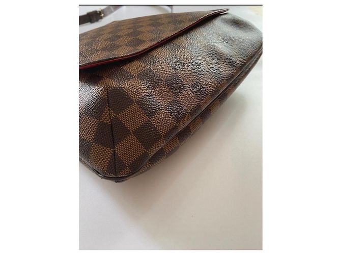 Louis Vuitton Damier Ebene Musette Schultertasche Braun - Ansicht 16