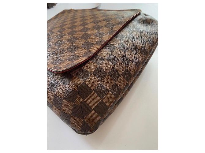 Louis Vuitton Damier Ebene Musette Schultertasche Braun - Ansicht 4