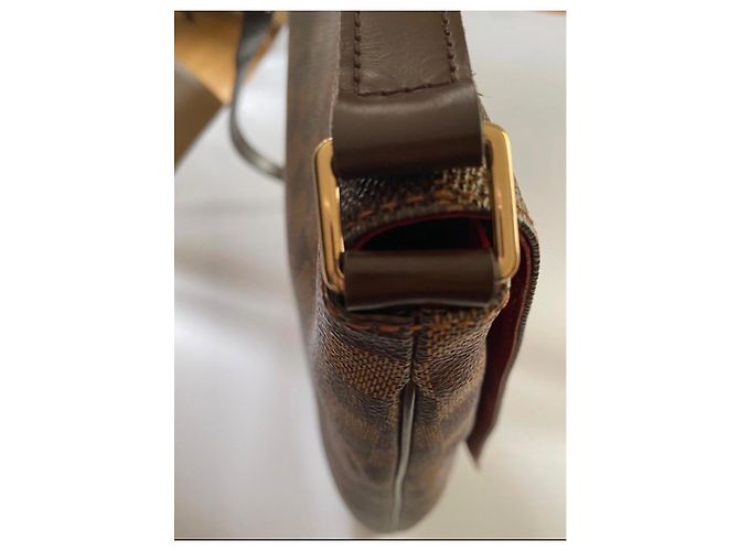 Louis Vuitton Damier Ebene Musette Schultertasche Braun - Ansicht 7