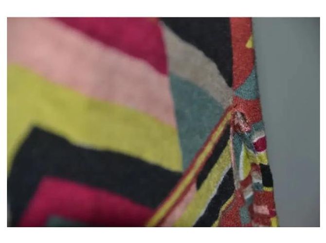 Missoni Zig-Zag Pattern Mini Dress Brown Black Pink Red Multiple colors Green Yellow - view 6