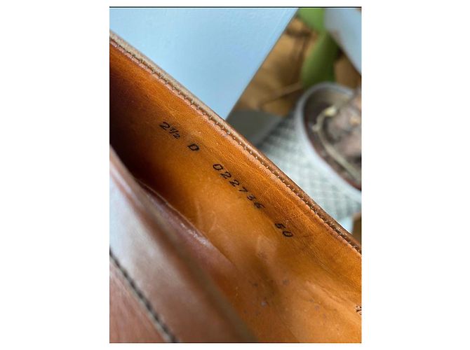 J.M. Weston brown leather loafers - view 7
