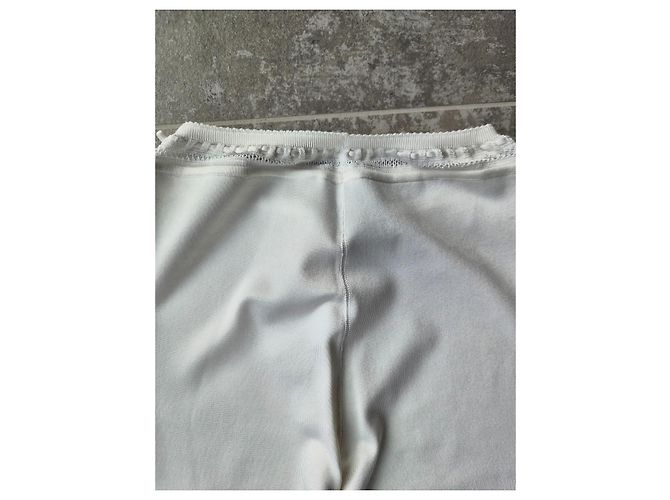 Leggings Alaïa Les Éditions de malla de encaje blanca Blanco - vista 8
