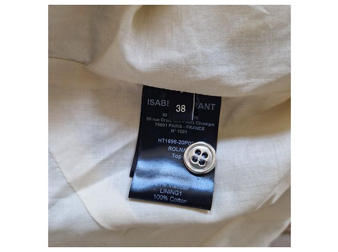 Top Isabel Marant Rolna Argento - vista 6