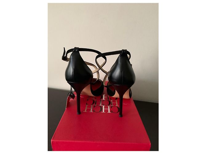 Décolleté Carolina Herrera vernice e camoscio nere Nero - vista 10