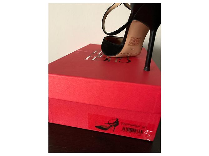Décolleté Carolina Herrera vernice e camoscio nere Nero - vista 8