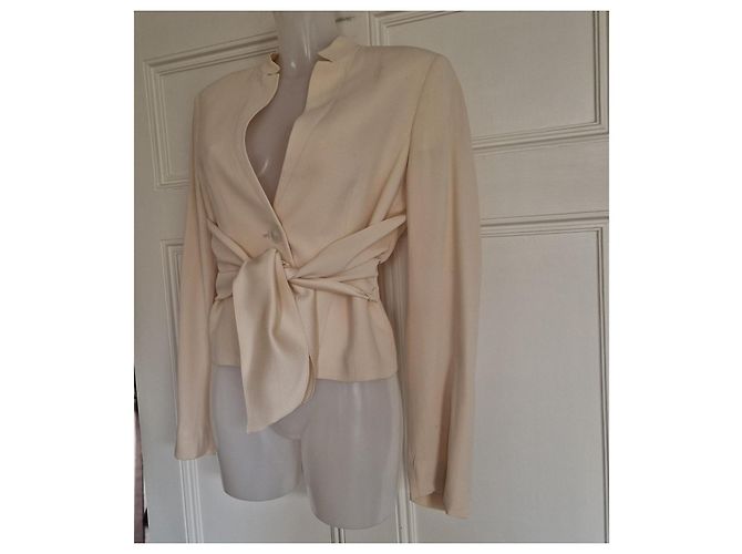 Blazer Valentino Roma beige de acetato y viscosa Rosa - vista 2