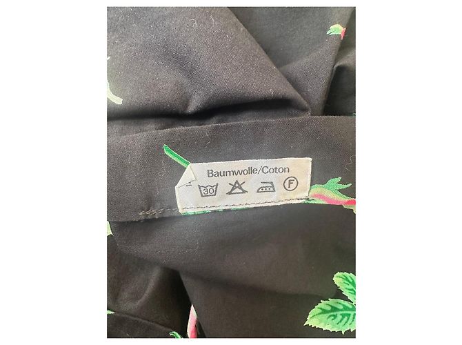 Camisa preta com estampado floral Cacharel - vista 3