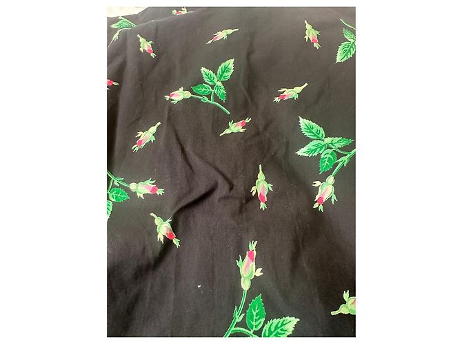 Camisa preta com estampado floral Cacharel - vista 5