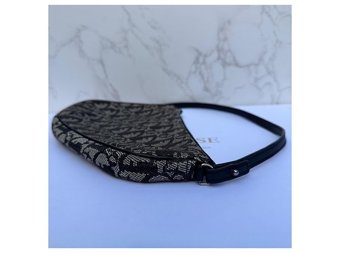 Christian Dior Trotter Borsa Saddle Monogram Monogramma - vista 10