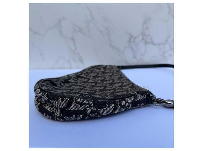 Christian Dior Trotter Borsa Saddle Monogram Monogramma - vista 11