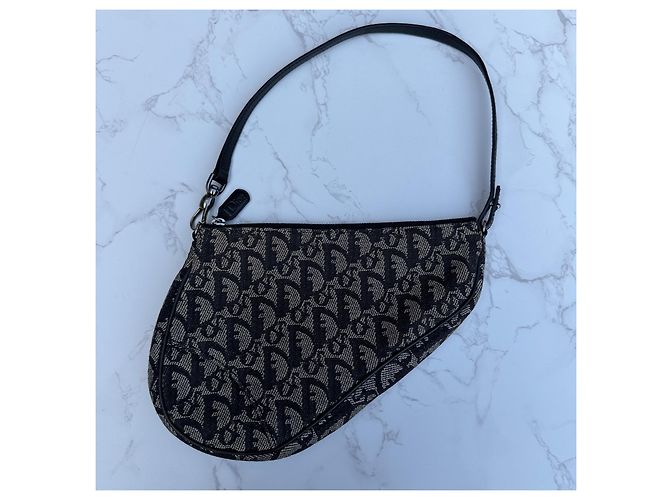 Christian Dior Trotter Borsa Saddle Monogram Monogramma - vista 2