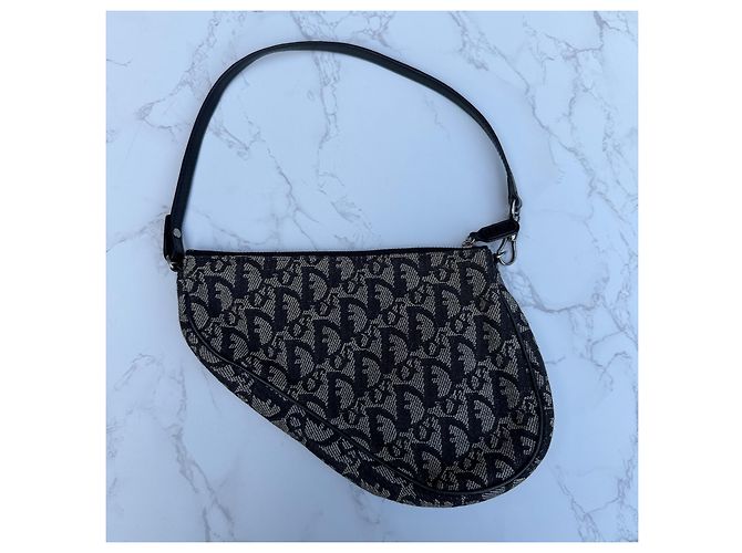 Christian Dior Trotter Borsa Saddle Monogram Monogramma - vista 3
