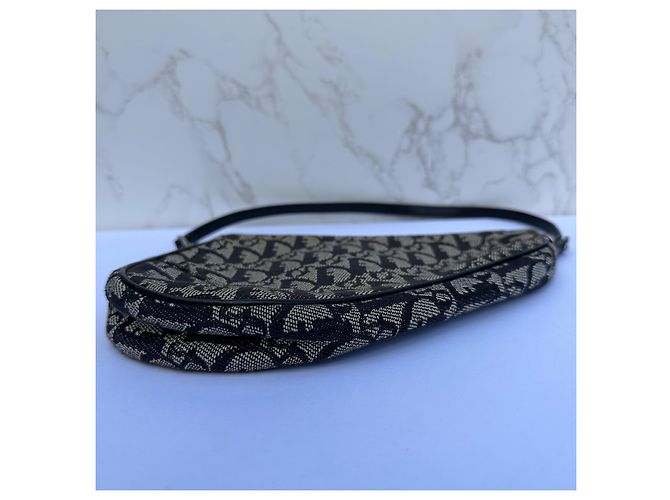 Christian Dior Trotter Borsa Saddle Monogram Monogramma - vista 7