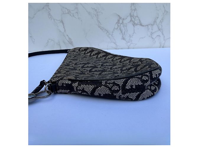 Christian Dior Trotter Borsa Saddle Monogram Monogramma - vista 8