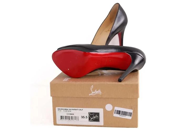 Décolleté Christian Louboutin in pelle nera taglia 36 Nero - vista 6