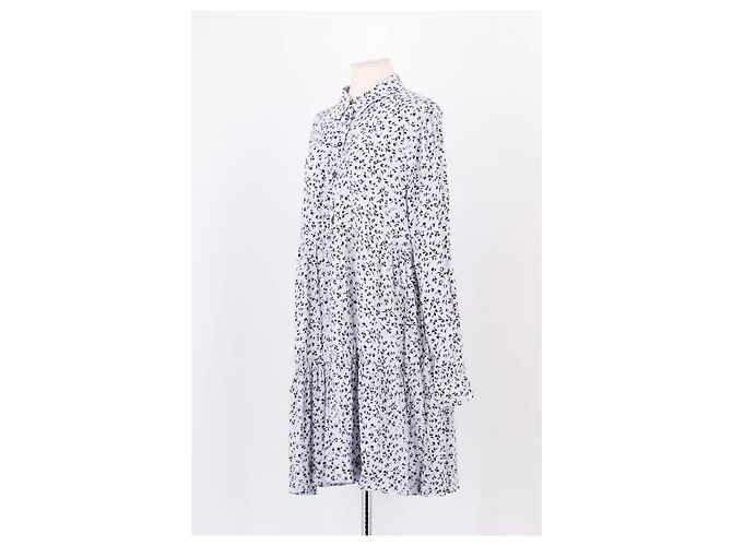 Vestido Ganni de viscosa azul - vista 2