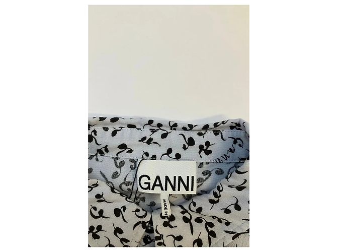 Vestido Ganni de viscosa azul - vista 5