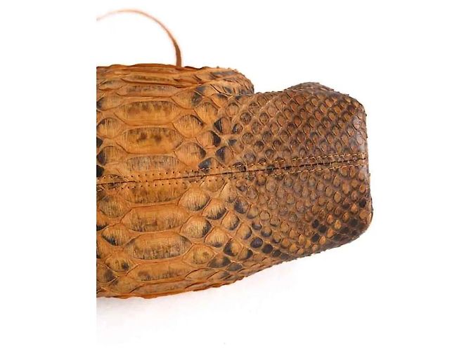 Autre Marque Mini borsa Sista gialla in pelle esotica Giallo - vista 4