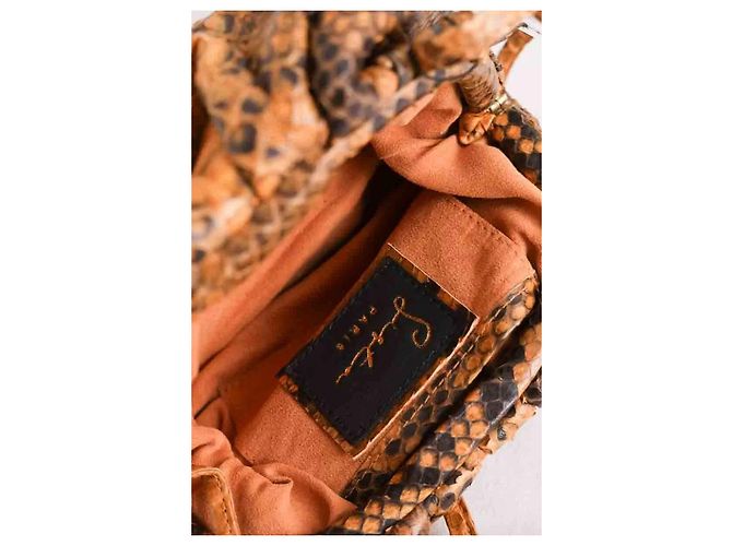 Autre Marque Mini borsa Sista gialla in pelle esotica Giallo - vista 5