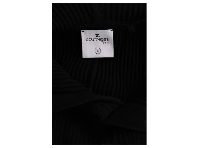 Courreges Camisola Courrèges preta em viscose Preto - vista 5