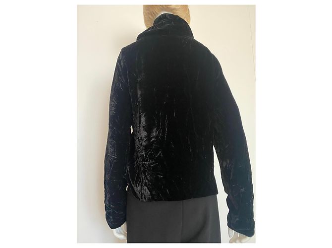 Autre Marque Chaqueta Molly Bracken de terciopelo negro - vista 10