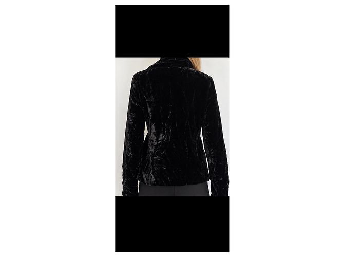 Autre Marque Chaqueta Molly Bracken de terciopelo negro - vista 3