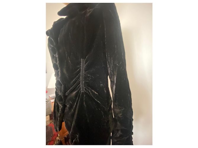 Autre Marque Chaqueta Molly Bracken de terciopelo negro - vista 6