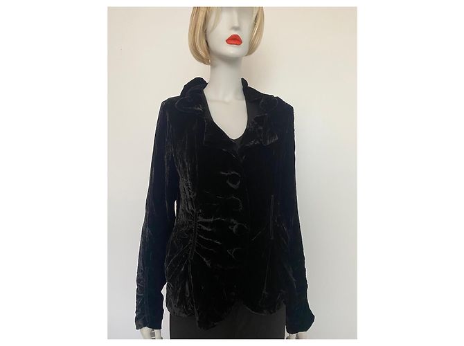 Autre Marque Chaqueta Molly Bracken de terciopelo negro - vista 7