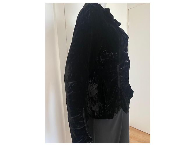 Autre Marque Chaqueta Molly Bracken de terciopelo negro - vista 8